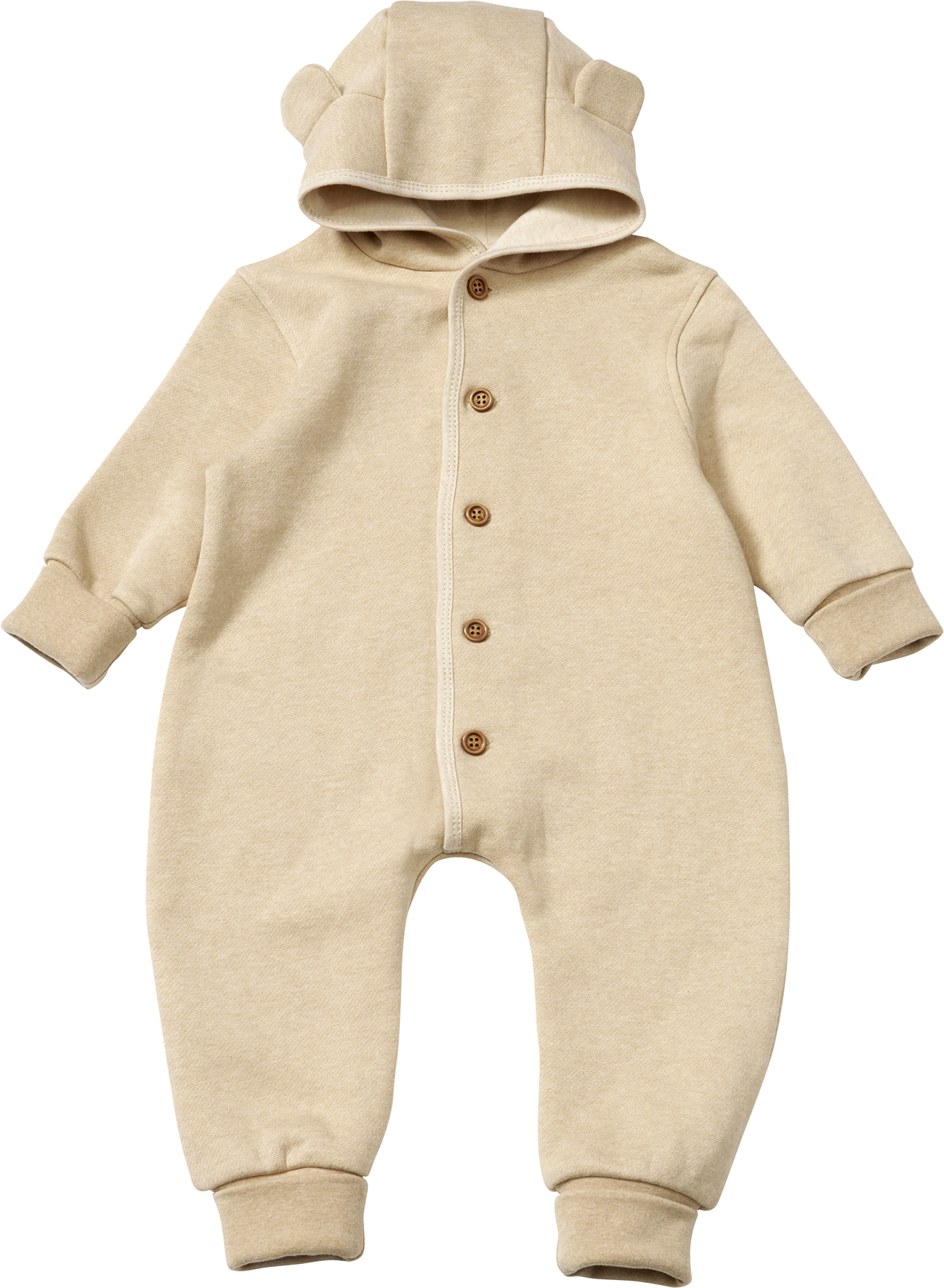 Overall mit Kapuze, beige, Gr. 74/80