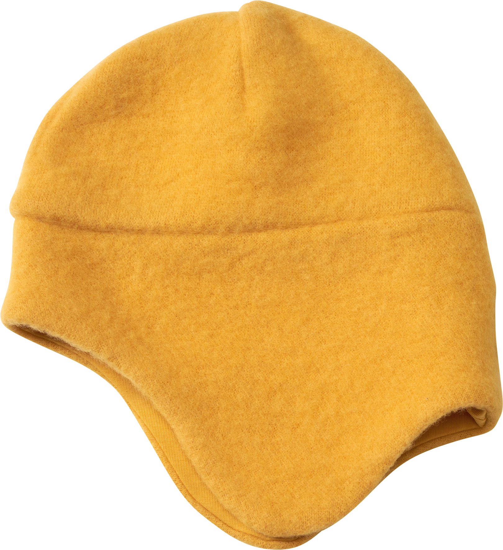 Mütze mit Bio-Wolle, gelb, Gr. 46/47