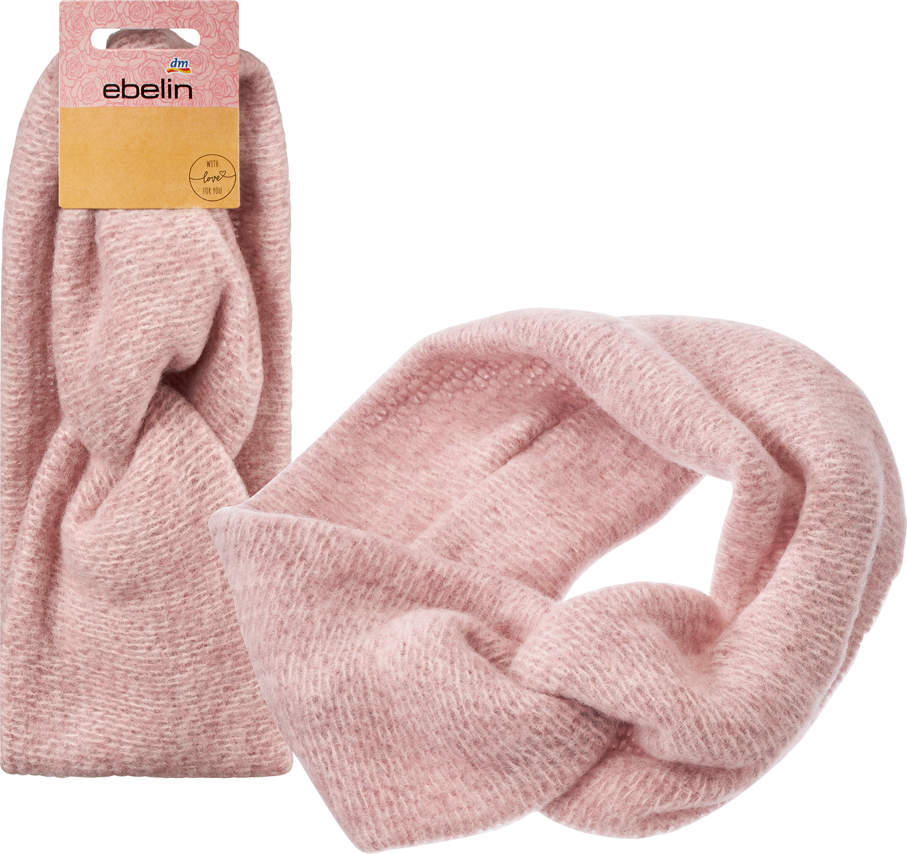 Haarband/Stirnband Turban-Style rosé