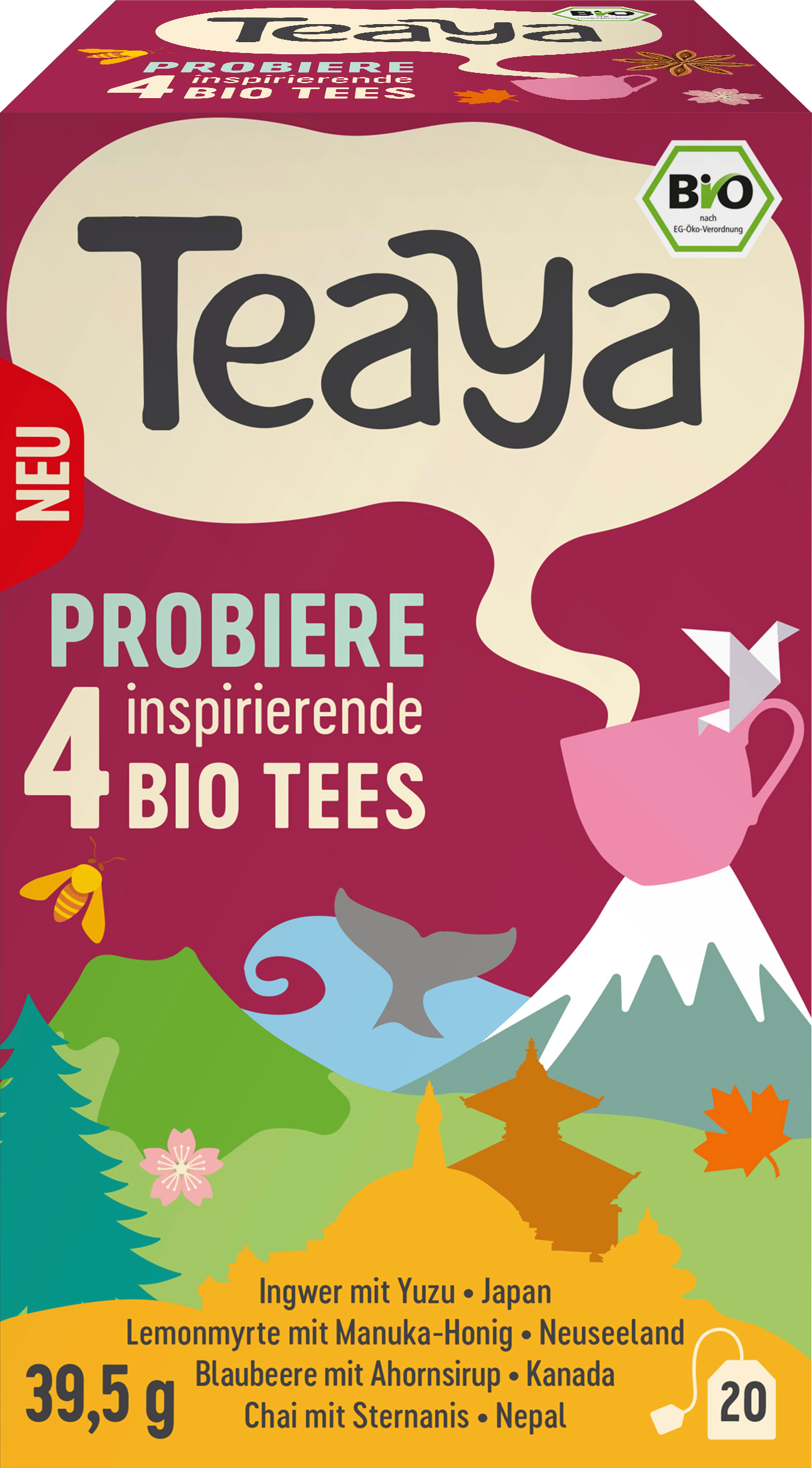 Tee Probierbox 4 Sorten (20 Beutel)