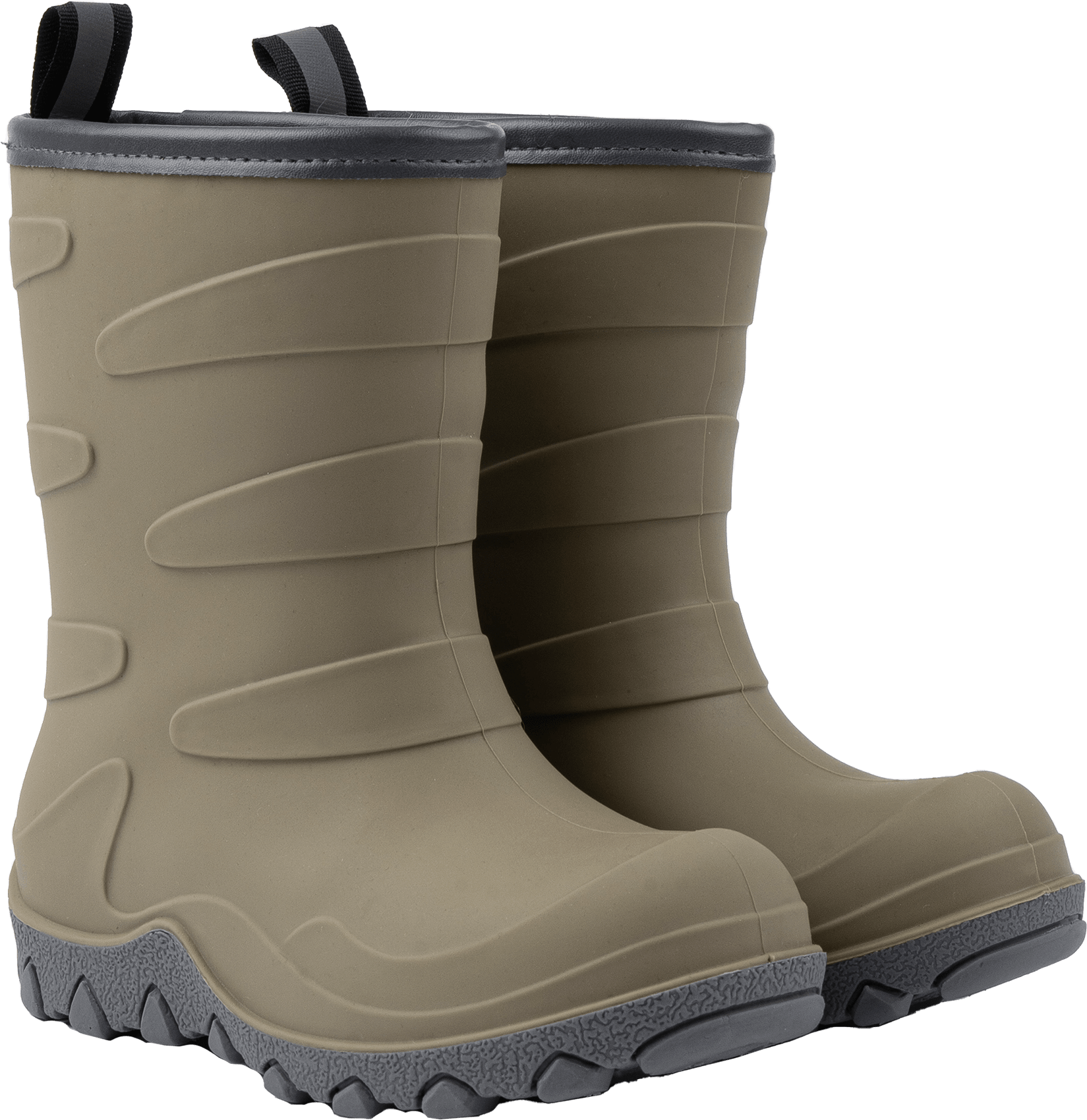 Gummistiefel mit Wollfutter, beige, Gr. 28/29