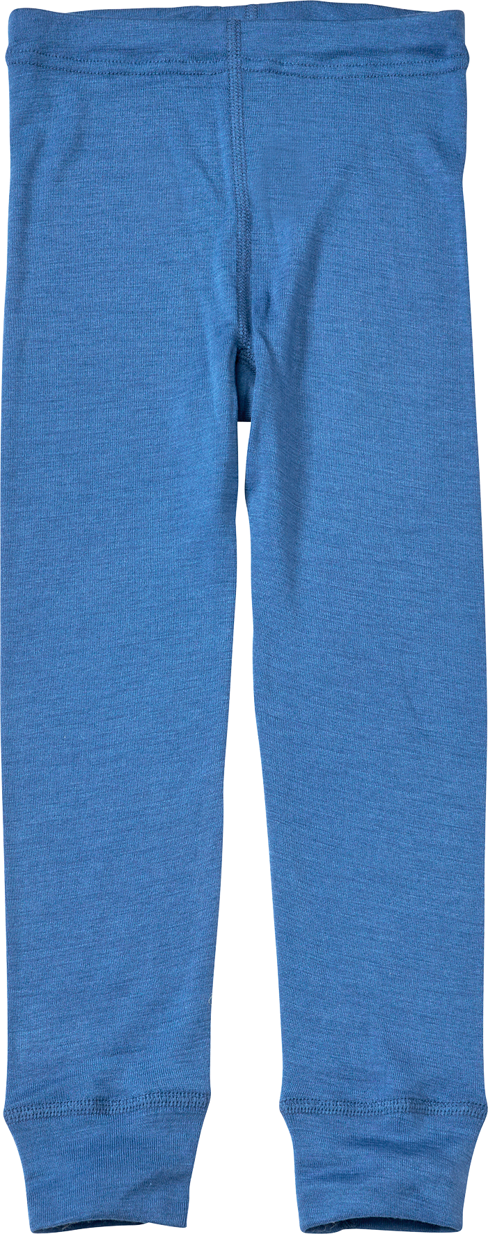 Unterhose lang aus Bio-Wolle und Seide, blau, Gr. 122/128