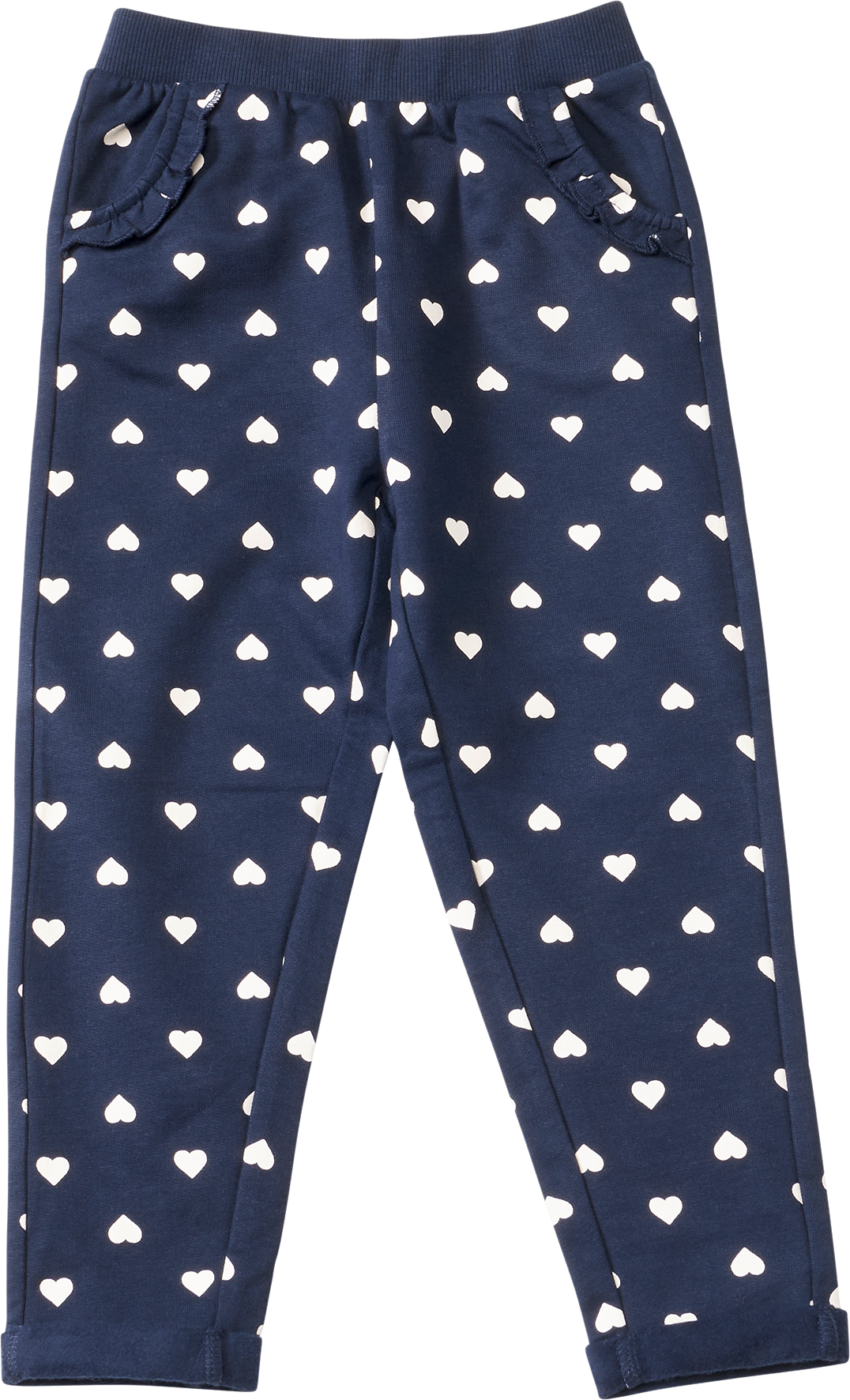 Jogginghose mit Herzen-Muster, blau, Gr. 98