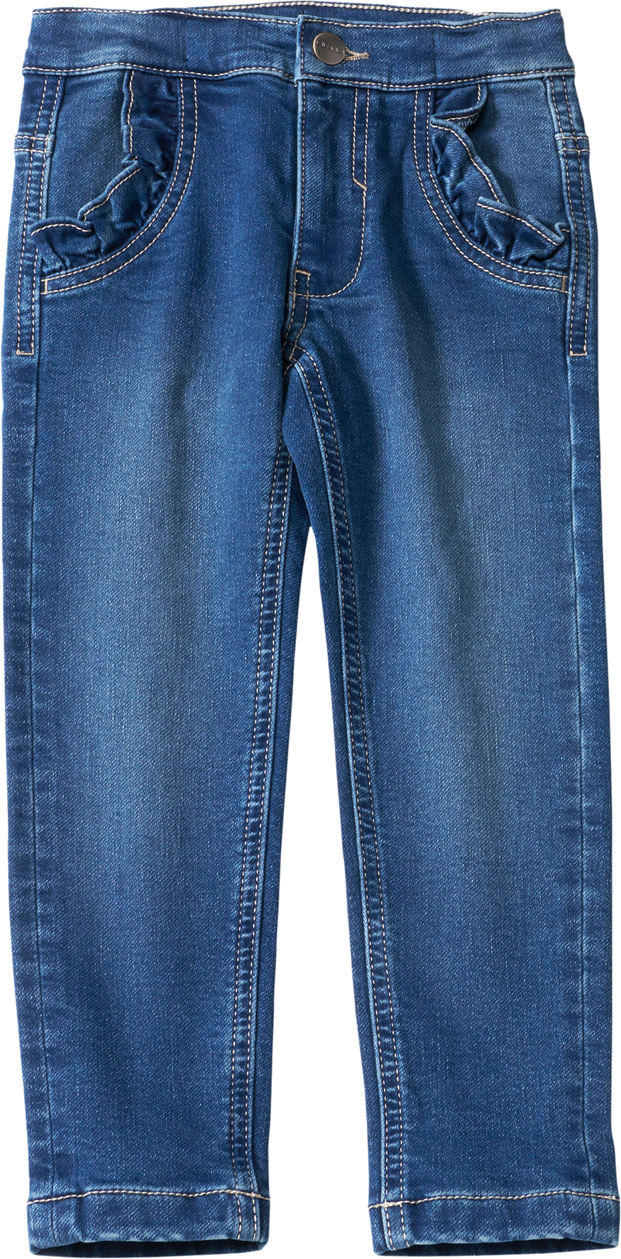 Thermo-Jeans mit Herz-Tasche, blau, Gr. 92