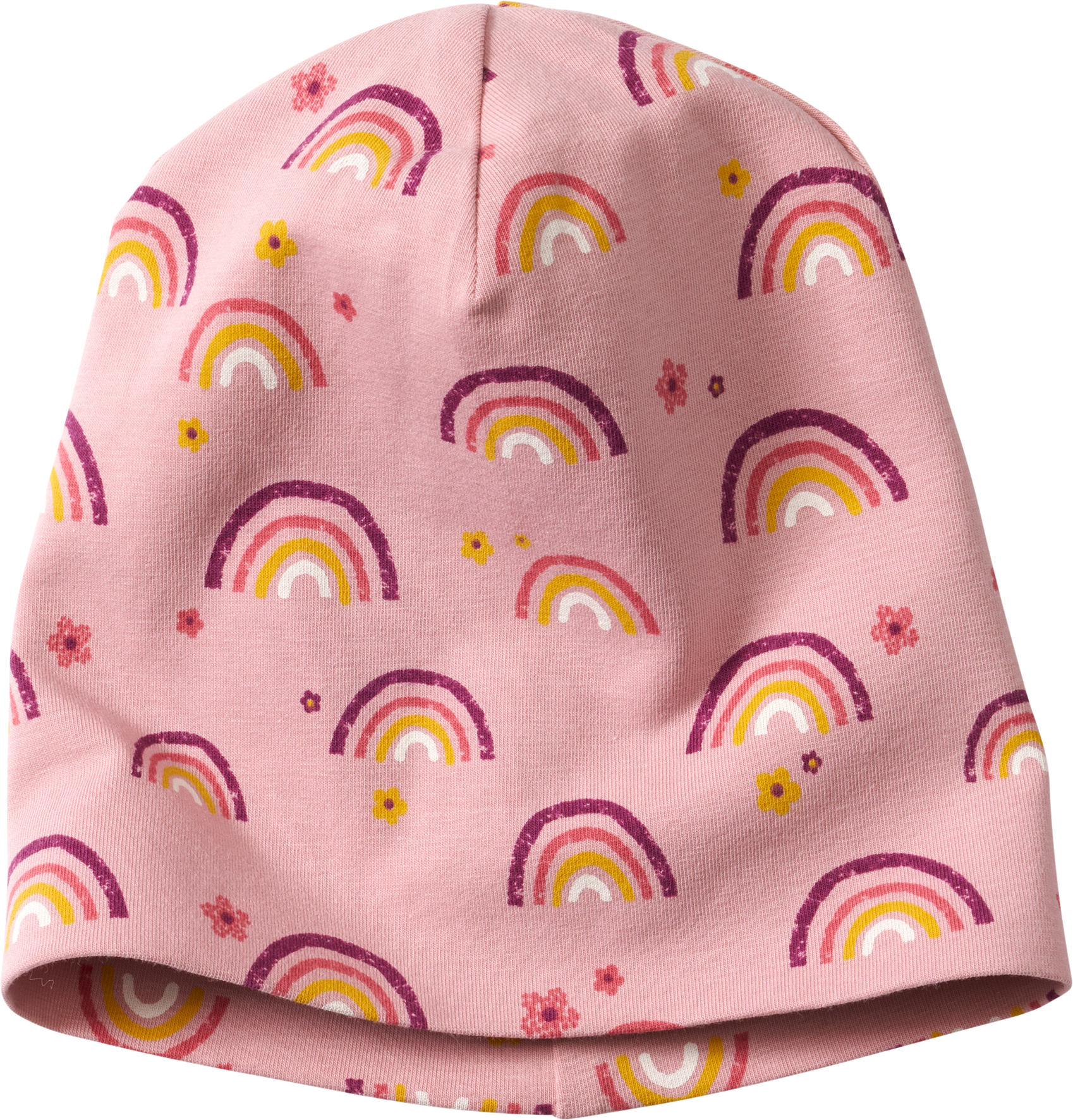 Mütze Pro Climate mit Regenbogen-Muster, rosa, Gr. 44/45