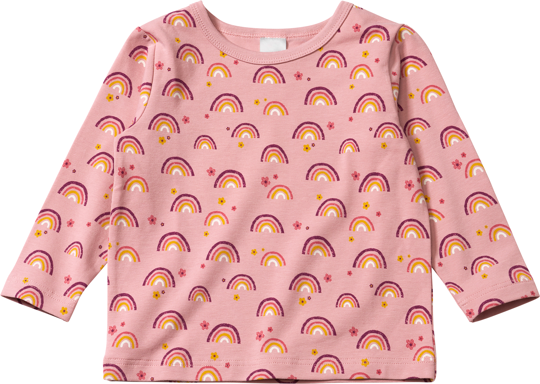 Langarmshirt Pro Climate mit Regenbogen-Muster, rosa, Gr. 104