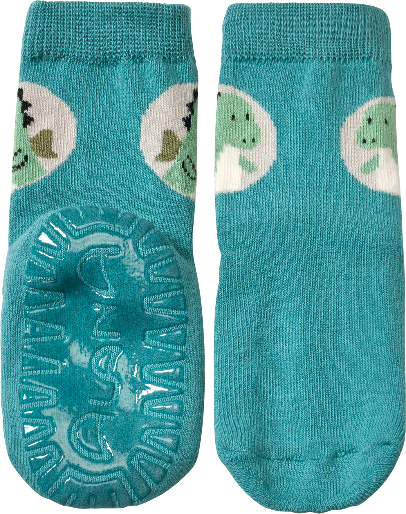 Stoppersocken mit Drachen-Motiv, blau, Gr. 21/22