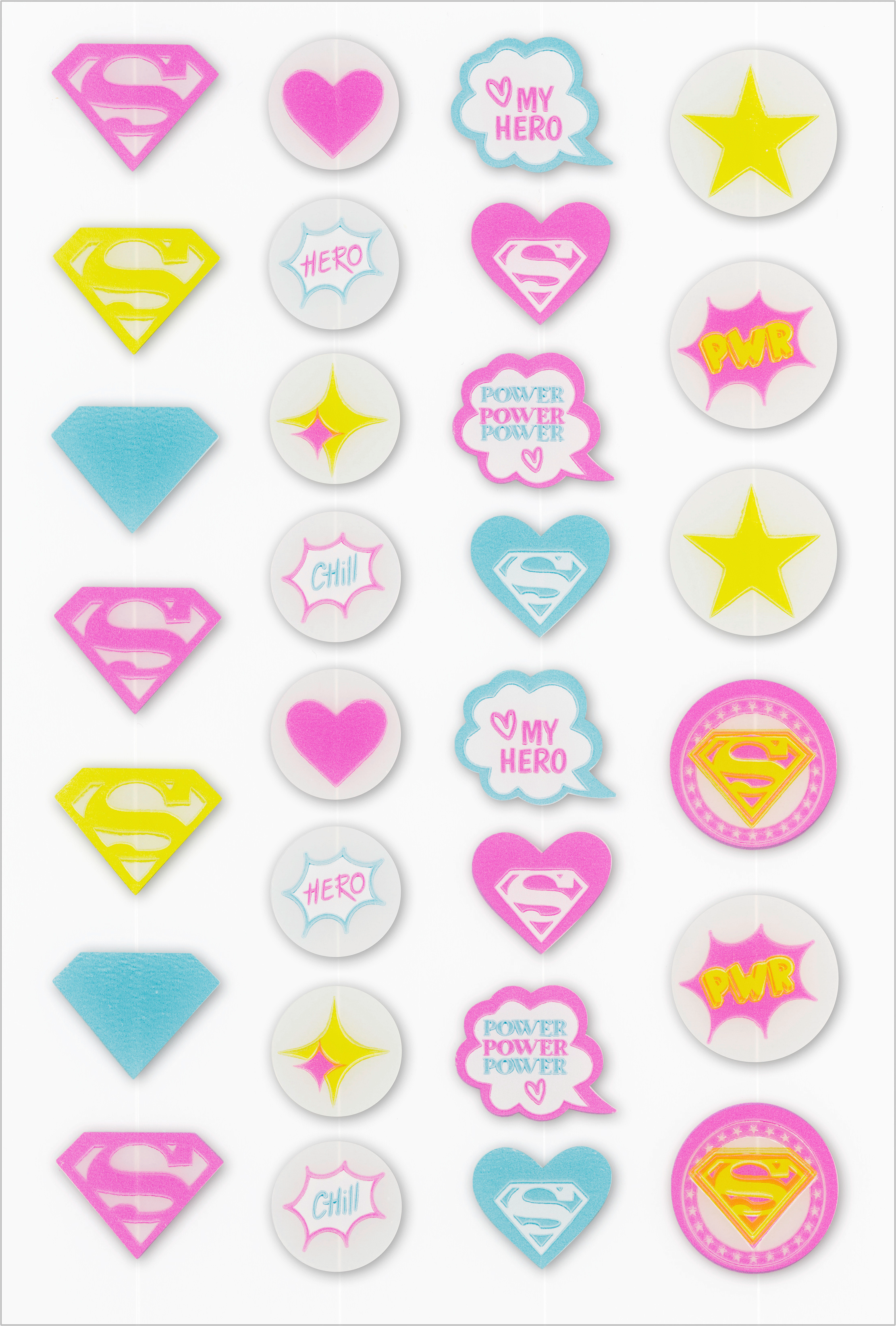 Anti-Pickel Patchesset Superman Bedruckt