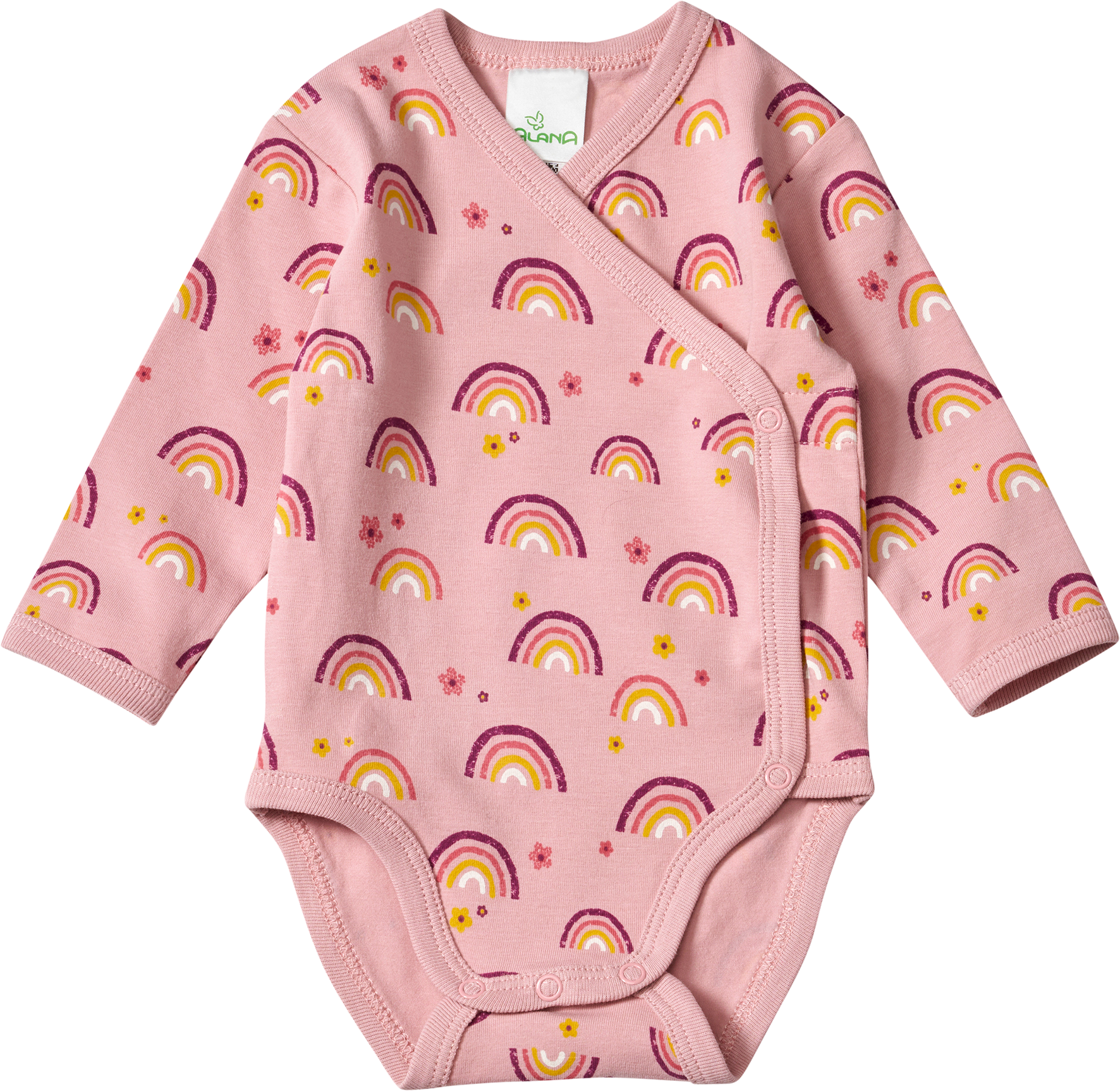 Wickelbody Pro Climate mit Regenbogen-Muster, rosa, Gr. 62/68