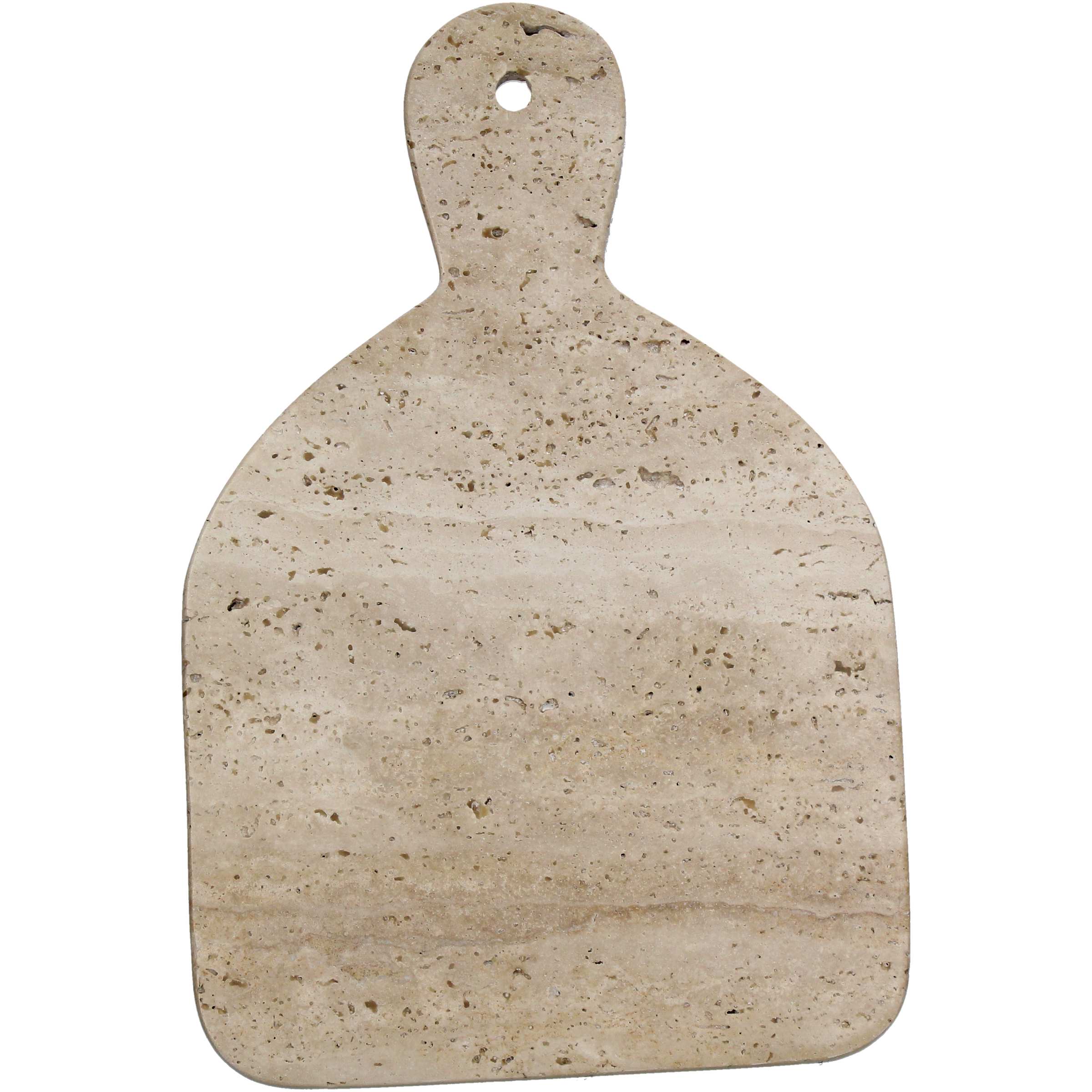 Servierbrett aus Travertine, beige (30,5x20x1,5 cm)