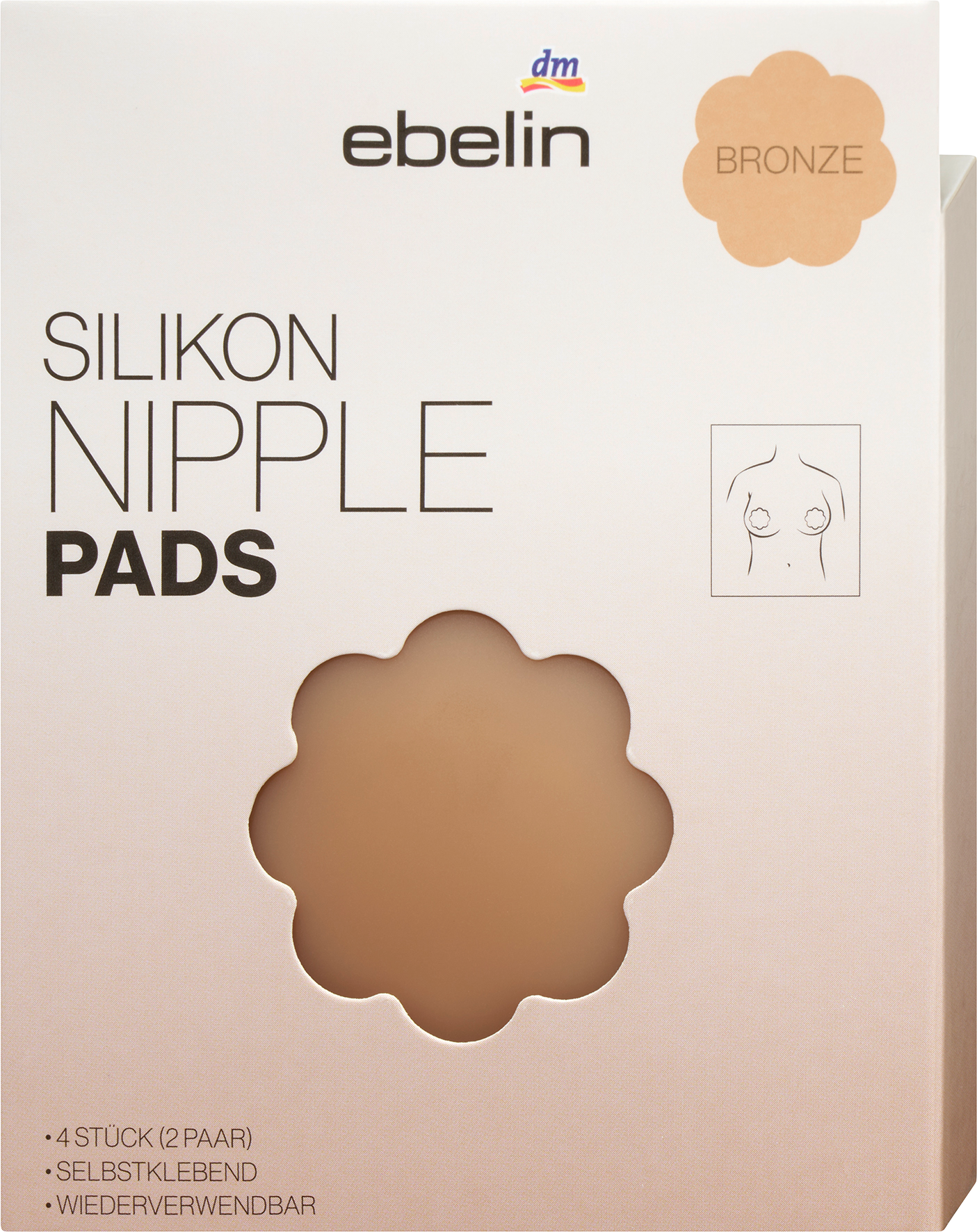 Silikon Nipple Pads Sheer Elegance bronze ( 2 Paar)