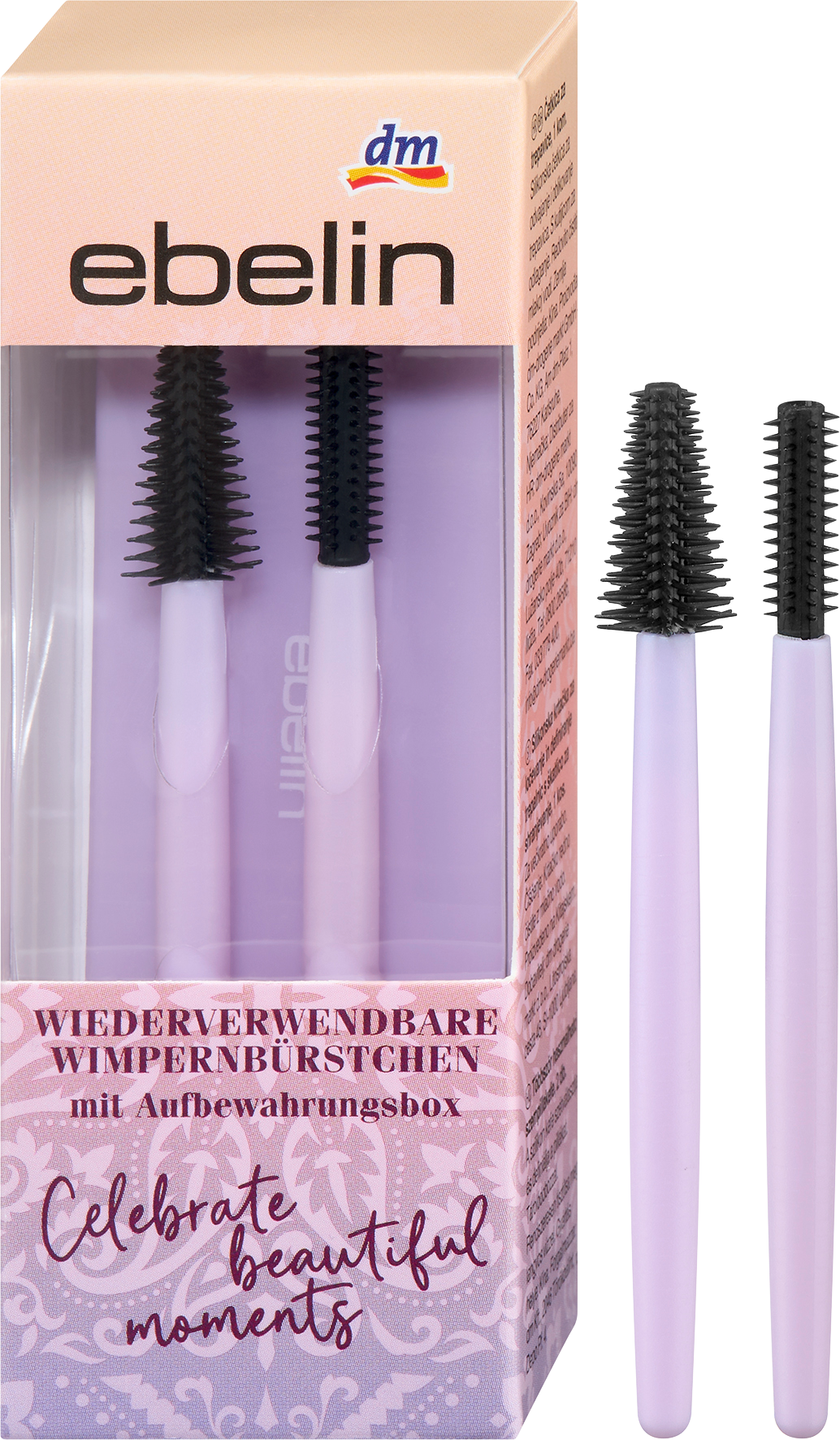 Wimpernbürstchen Set mit Box Celebrate Beautiful Moments 3tlg