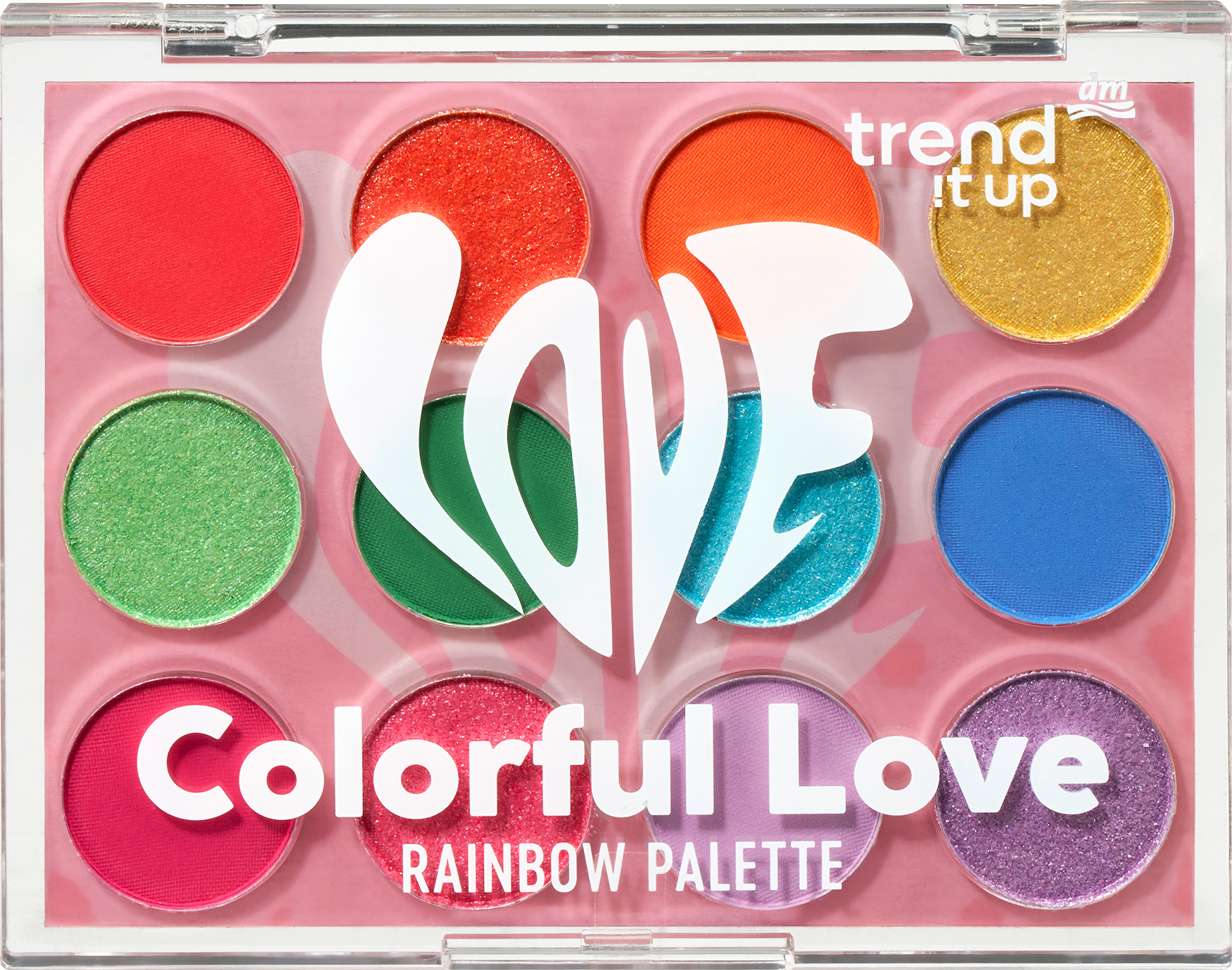 Lidschatten Palette Colorful Love Rainbow