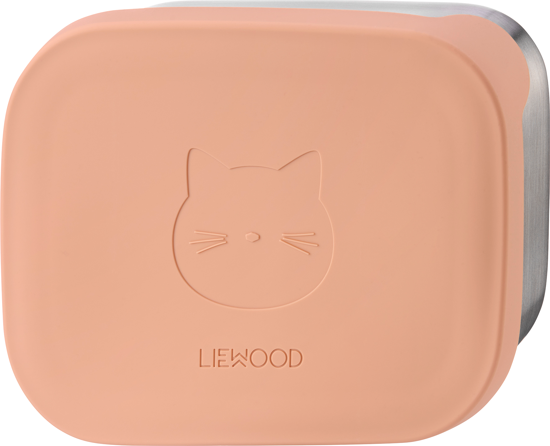 Lunchbox Katze aus Edelstahl, tuscany rose (5,5x17x13,5 cm)